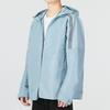 Adidas Solid Color Logo Sports Casual Hoodie Jacket for Men, Blue