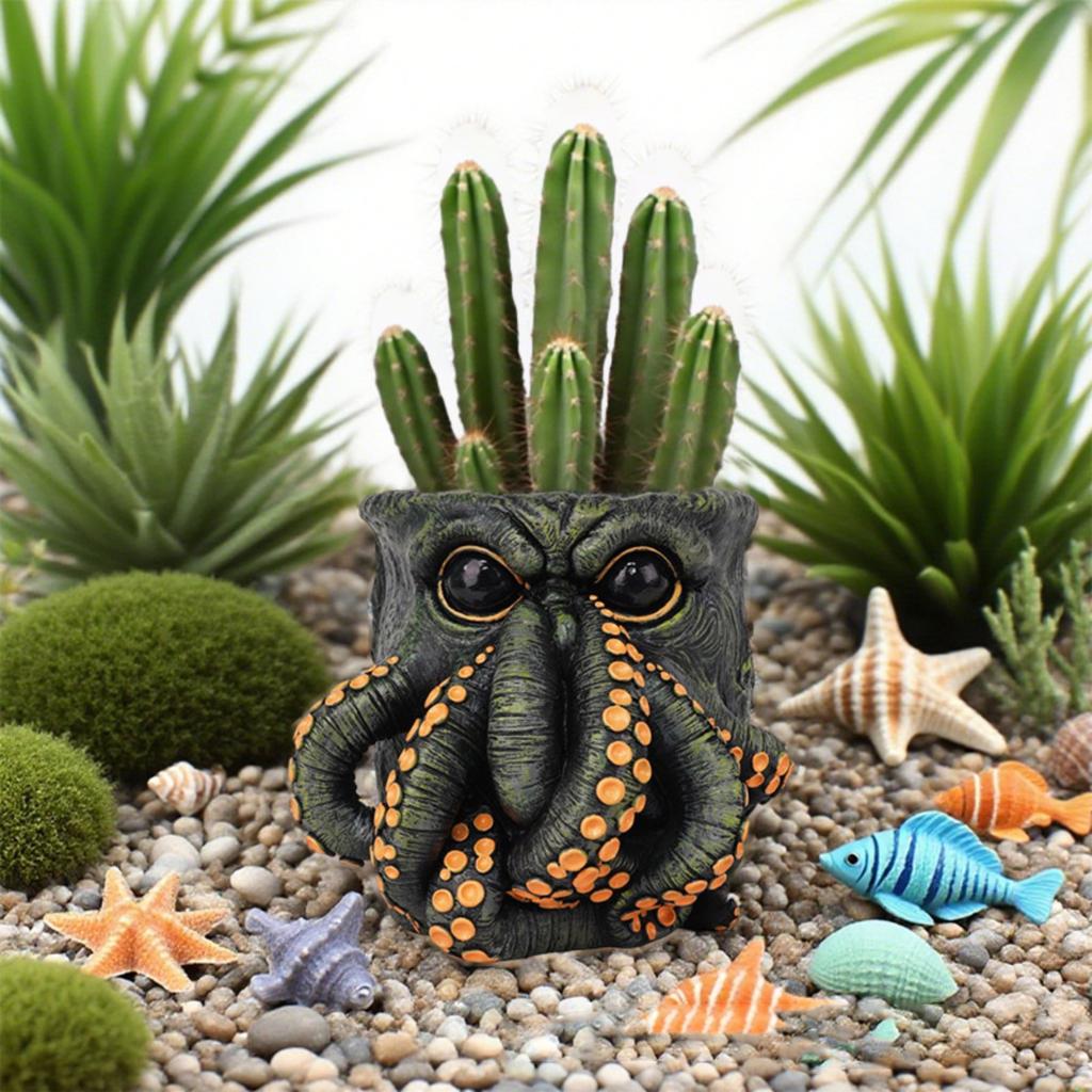 Picasso-Inspired Abstract Face Flower Pot - Brutalism Planter With Sculptural Art For Home Decor & Planting