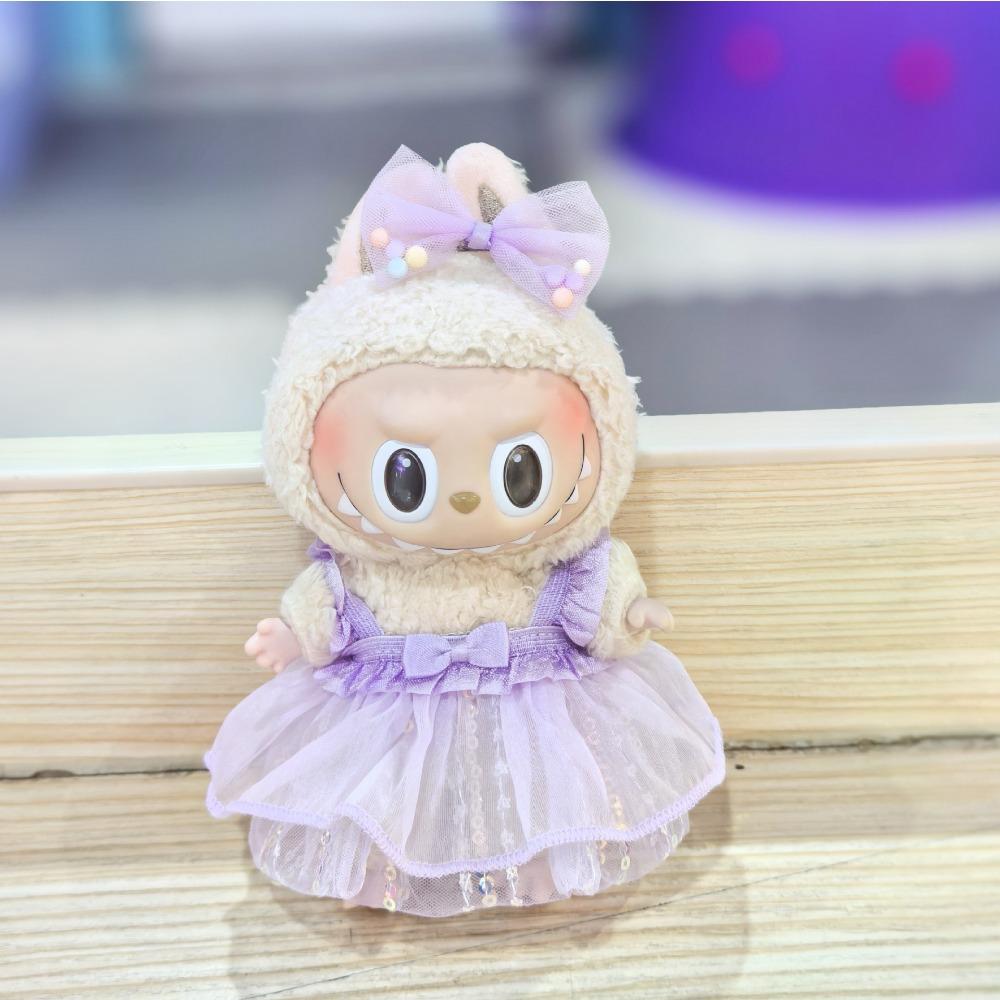 17CM Pendant Doll Baby Clothes First, Second and Third Generation Blind Box Dress Set Accessories