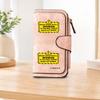Humorous Slogan Long Zipper Wallet, Large Capacity Card Holder, Unisex Clutch Bag, Fashionable Zipper Coin Purse, Suitable for Daily Use, A Great