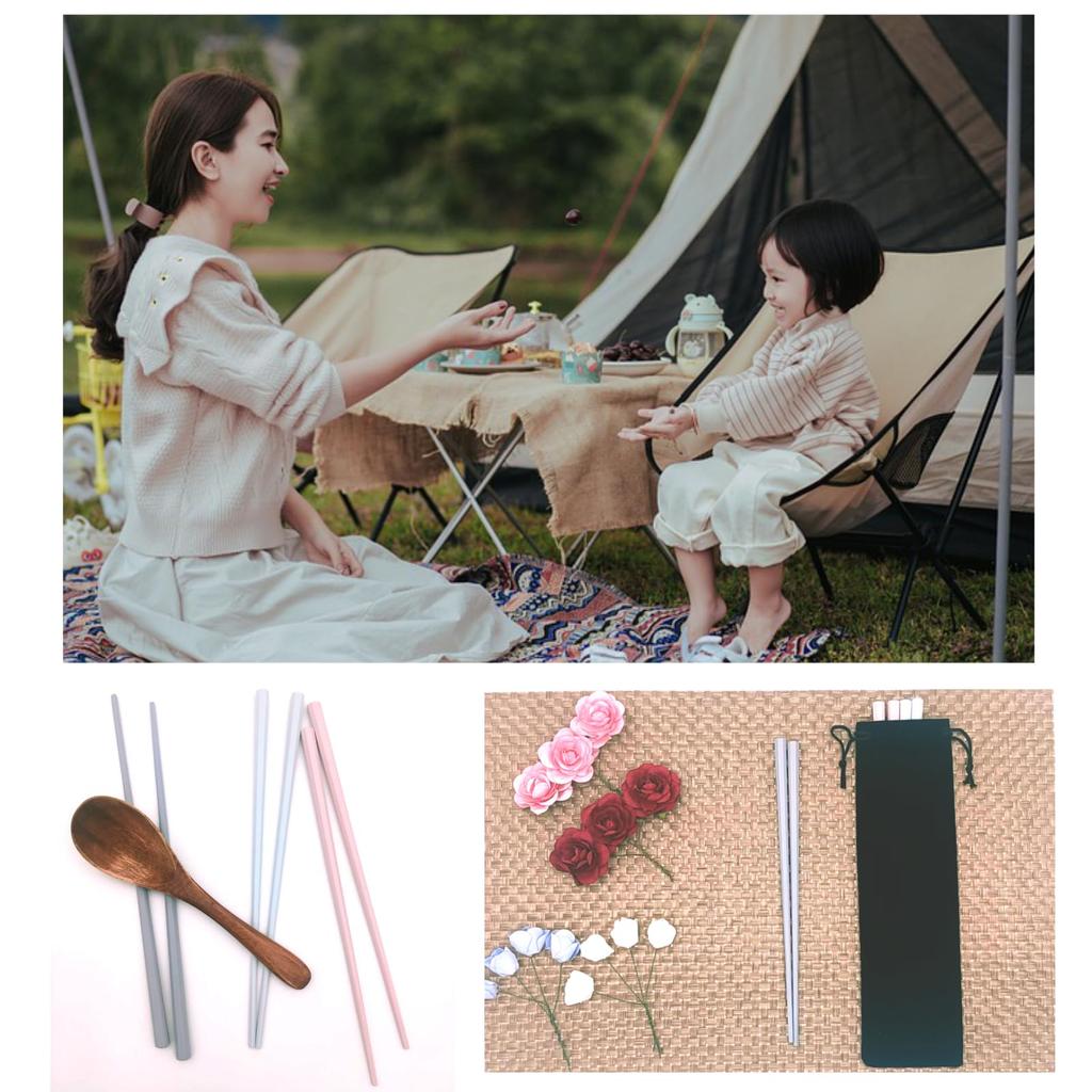 your chopsticks and straws with Chopstick holder drawstring set of chopstick straw cutlery cloth [Carry you!] bag, plain, 5, holder, storage, case,