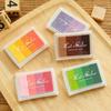 4-Color Gradient Water-Based Ink Pad for DIY Rubber Stamping & Kids' Finger Painting