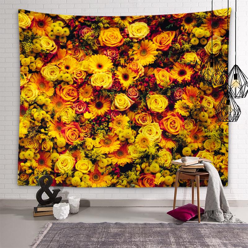 Эстетический гобелен с цветком розы — фото 5