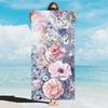 Soft Floral Beach Towel Quick Dry Microfiber Sand Free Absorbent Lightweight Washable for Summer Pool Travel Vacation