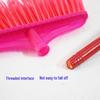 Abdo Household Hard Bristle Plastic Broom with Wooden Handle