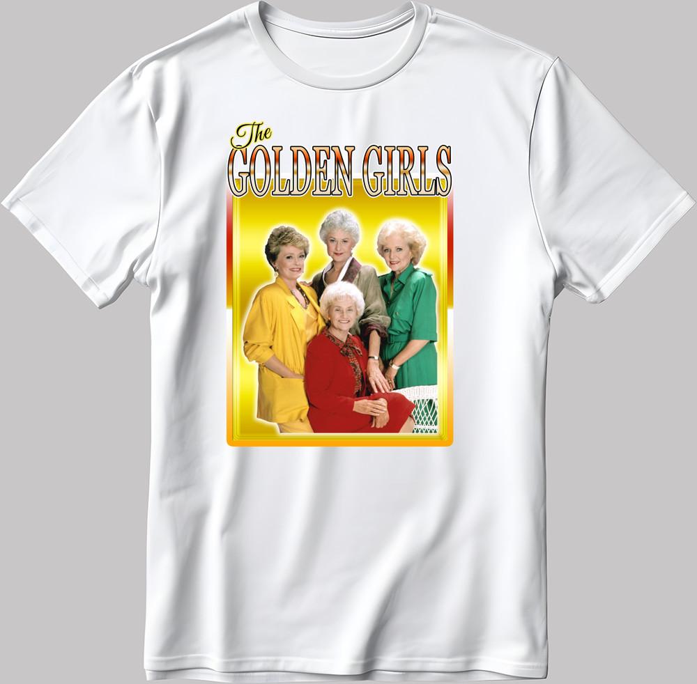 The Golden Girls, Short Sleeve White-Black Men's / Women's T Shirt G299