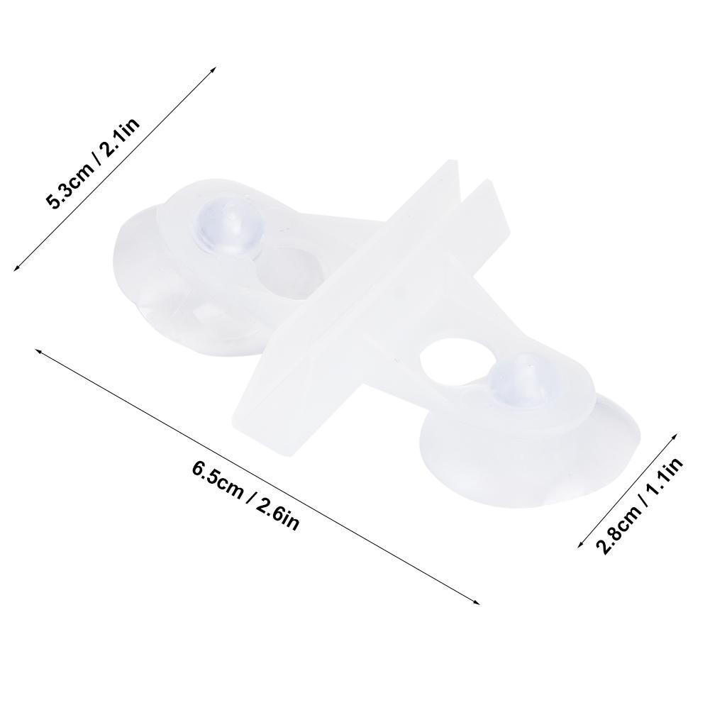40PCS PVC Aquarium Fish Suction Cup Separating Board Divider Support Clip