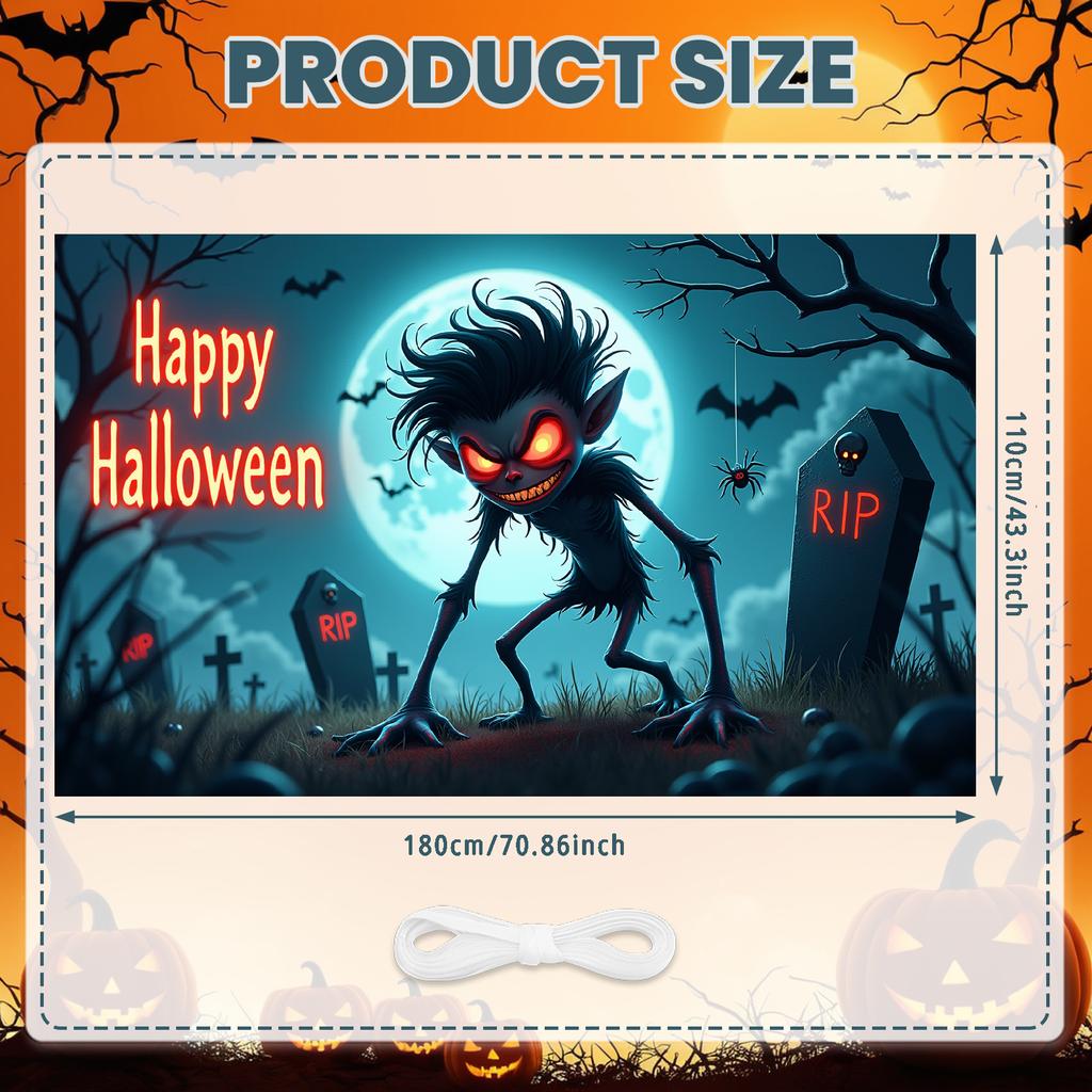 Halloween Decor Scary Details Holiday Decoration Spooky Prop Creepy Cartoon Haunted Scene For Holiday Celebration Spooky Themed