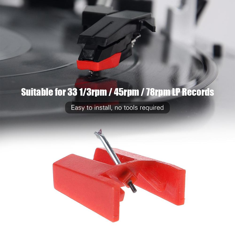 Record Player Needle Sapphire Tipped Ceramic Needle Stylus Tip Replacement for Turntable Phonography Compatible with Crosley Fisher ION OTTO Record