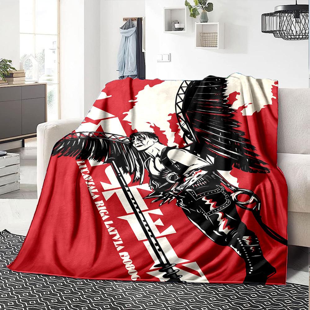 

1pc Wings ... Sword Themed Printed Soft and Comfortable Home Blanket, Small Throw Blanket, Nap Blanket, Suitable as a Gift l004 80cmx120cm(31inx47in)