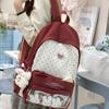 High School Students Large Capacity Schoolbag Female Campus Color Contrast Backpack