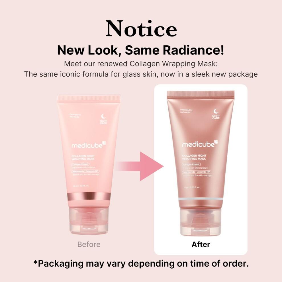 Medicube Collagen Water Glow Wrapping Duo Set Korean Skincare Hydrating Firming Mask Kit