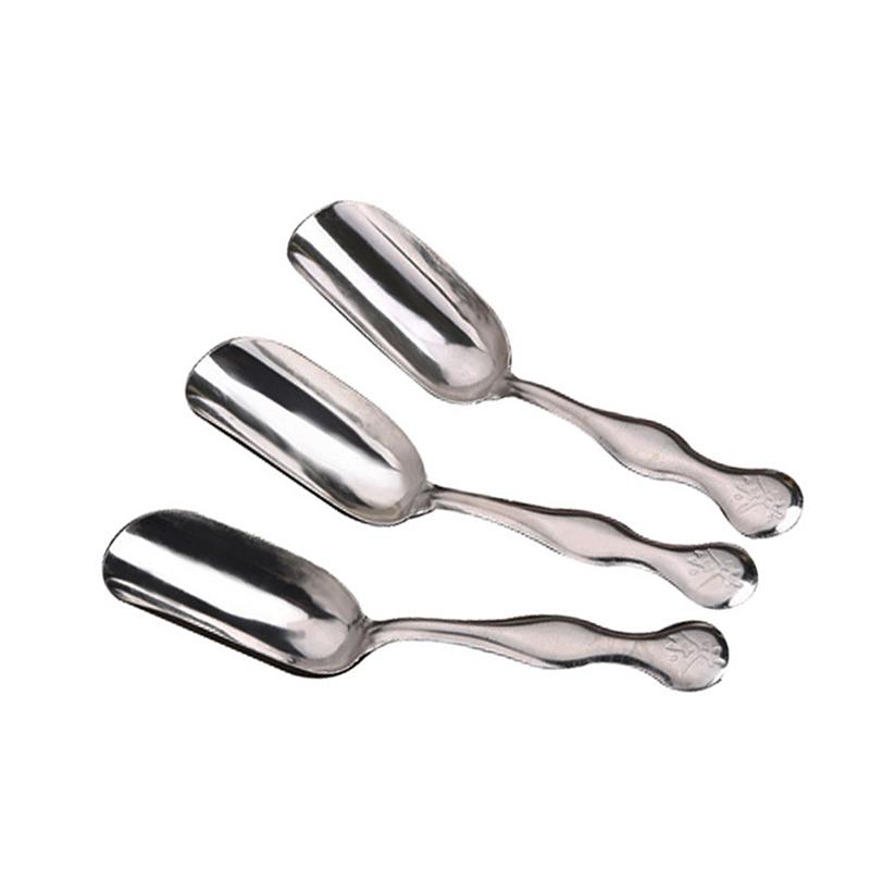 Stainless Steel Measuring Shovel Spoon Vintage Loose Leaf Tea Scoop Coffee Bean Scooper Long Handle Teaspoon For Kitchen Sugar