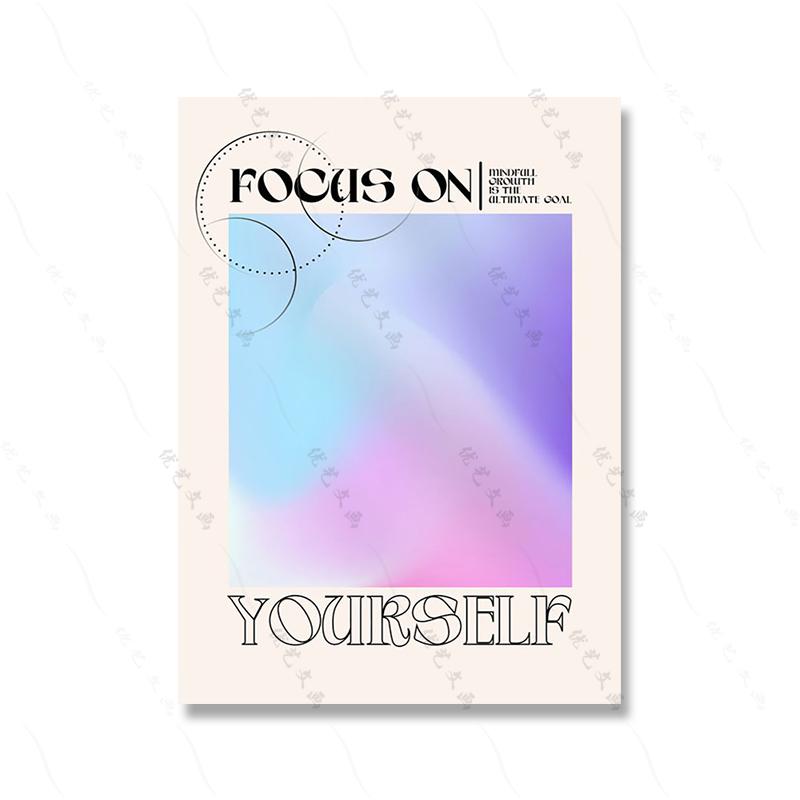 Abstract Gradient Color Block Human Body Quotes Wall Art Canvas Painting Nordic Nude Poster Print Picture Living Home Room Decor