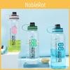 1500ml Large Capacity Travel Water Bottle Modern Simple Style Outdoor Portable Sports Fitness Space Cup Transparent Plastic Water Cup