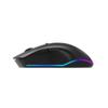 EnerGenie Firebolt Souris Gaming Sans Fil Rechargeable RGB, Noire - Récepteur Nano USB, Rétroéclairage Multicolore, DPI Ajustable