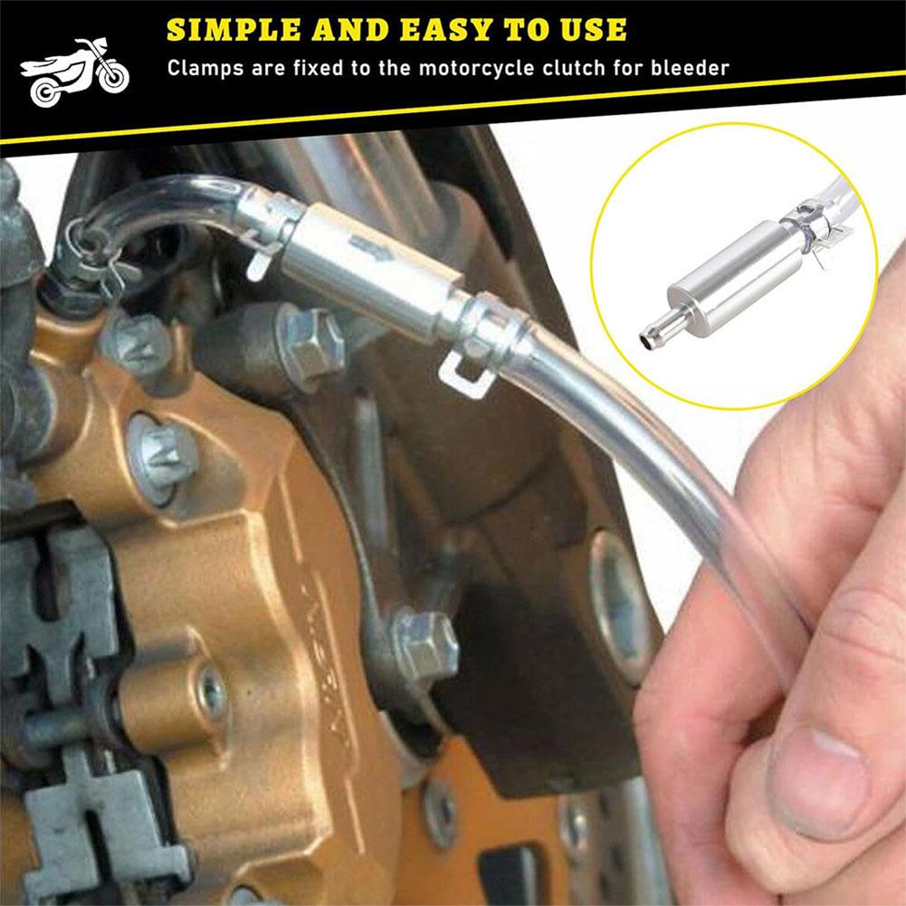 Car Motorcycle Clutch Brake Bleeder Hose One Way Valve Tube Bleeding Tool Set for Motorcycle