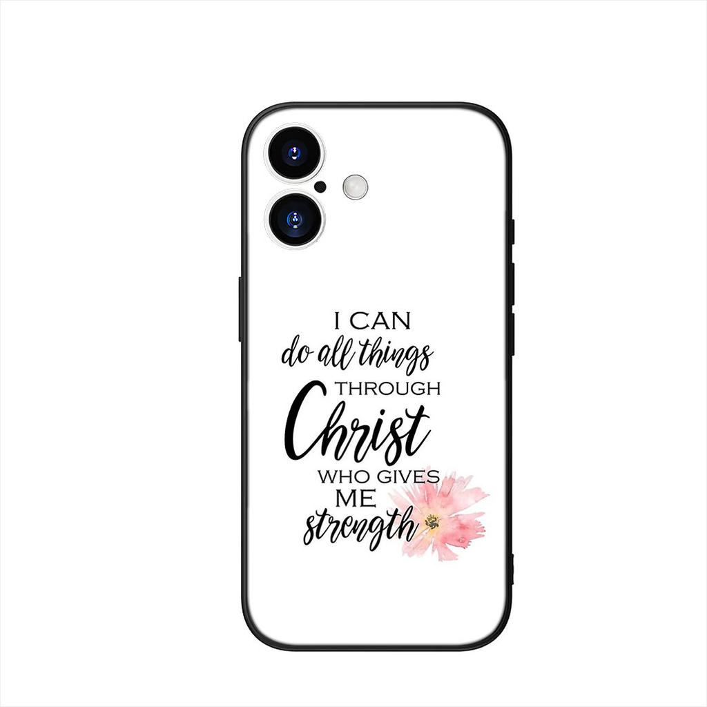 Bible Verse Faith Christian Jehovah God Phone Case for Apple iPhone 16 15 14 Plus 13 12 Mini 17 Pro Max + 16E Air 16+ ProMax