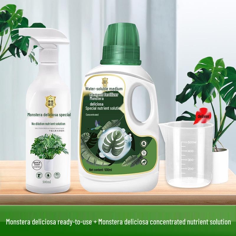 Monstera Foliar Spray: No-Dilution Nutrient Solution for Hydroponics, Rust Spots & Yellow Leaves Treatment