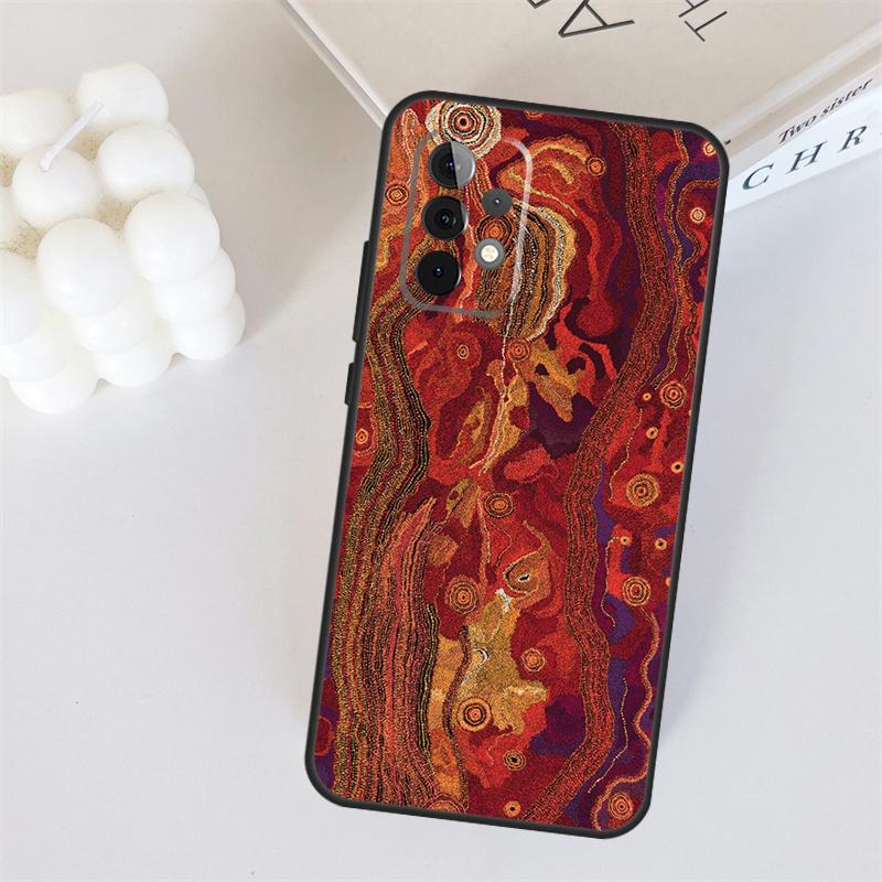 Aboriginal Kunstdruck Für Samsung Galaxy A22 A32 A52 A54 A14 A16 A26 A36 A56 A55 A35 A05 A06 A15 A53 A33 A13 Hülle
