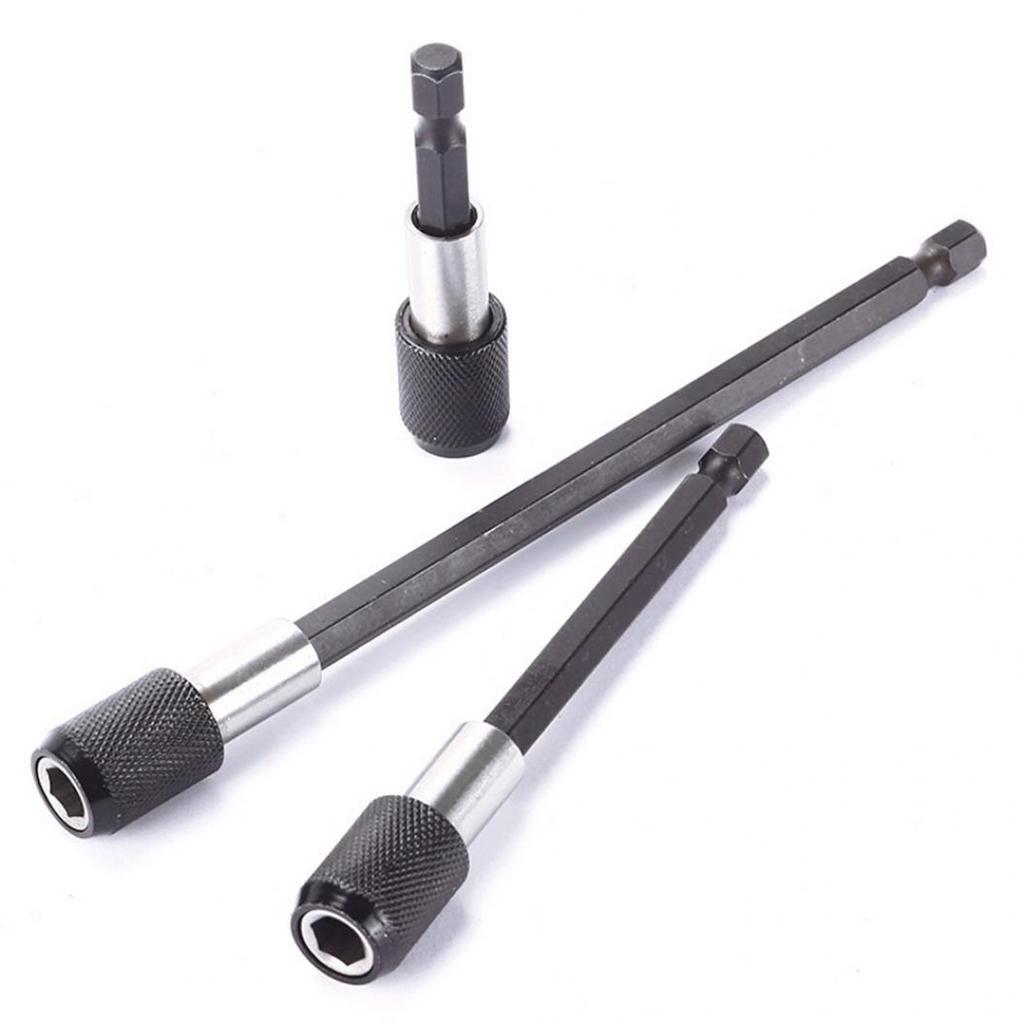 60/100/150mm 1/4 Quick Release Hex Shank Electric Drill Screwdriver Bit Holder 3/1pcs Set