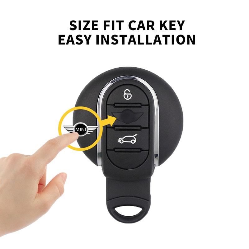 14/18/22mm Car Key Badge Emblem Replacement Car Key Sticker For MINI Cooper Fridge One S F56 R57 R58 R60 JCW Countryman Clubman