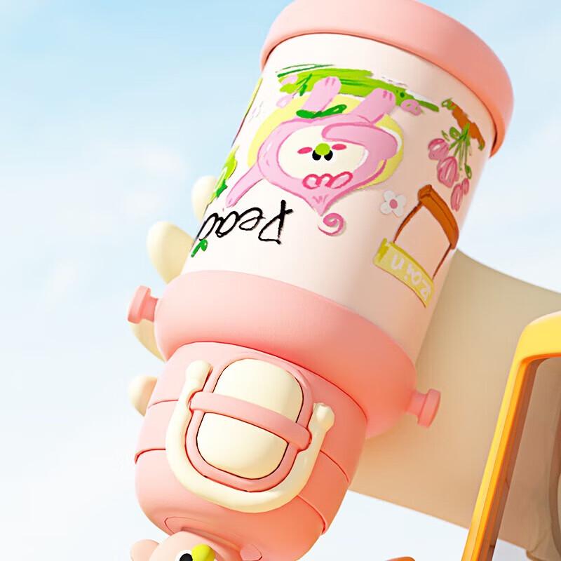 Nufeng Cartoon Dual-Drink Kids Thermos Bottle