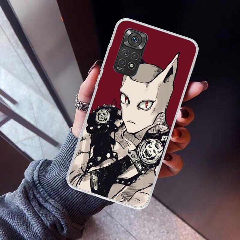 JoJo Kira Yoshikage Killer Queen Phone Case For Xiaomi Poco X5 X6 X7 Pro F7 Ultra M7 Redmi 15C 15 13C 13 12C 12 10 10C 10A 9 9C