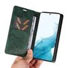 YIKATU YK-006 For Samsung Galaxy S22 5G Magnetic Case Litchi Texture Leather Flip Stand Phone Shell