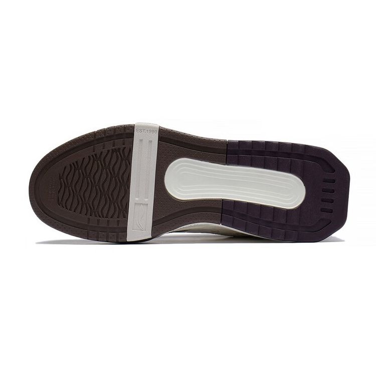 Li Ning Chan Chen Casual Comfortable Wear-Resistant Non-Slip Low-Top Skate Shoes Men Skate Shoes Gray-Brown AGCS245-4