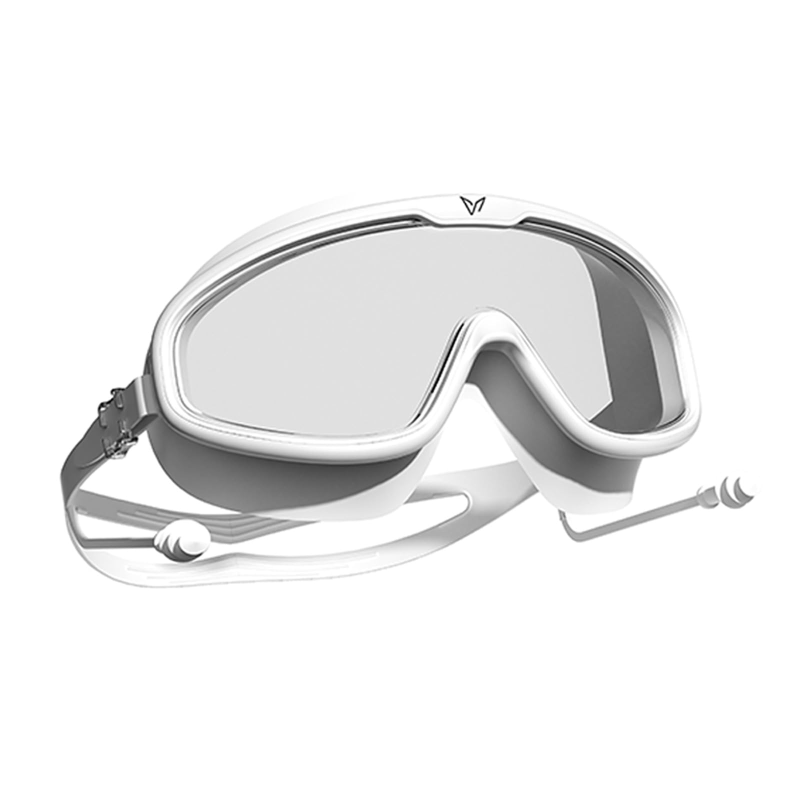 

Очки для плавания для УФ-защиты, регулируемые, унисекс [VEIDOORN] Взрослые, Защита от запотевания, Защита, Посадка, Пляж, Купание, Под водой, (белый) [Использовал]