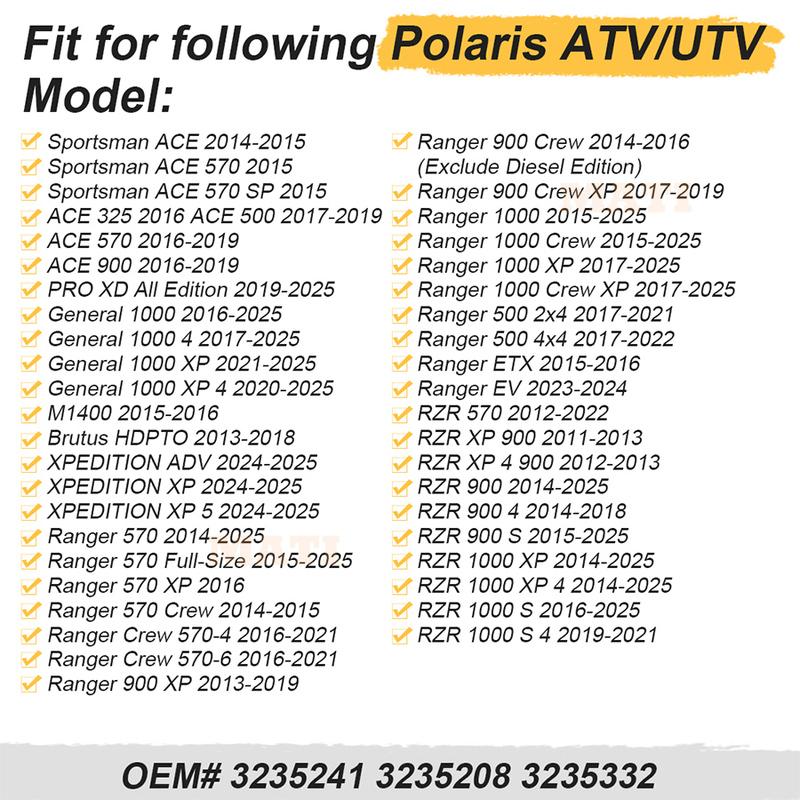 Pokrywa i śruba łożyska wału napędowego środkowego MATI Pasuje do Polaris Ranger Sportsman ACE RZR 325 500 570 900 1000 XPEDI-TION XP General 1000