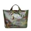 Women's PVC Tote Bag Floral Print Waterproof Fashion Shopping Bag