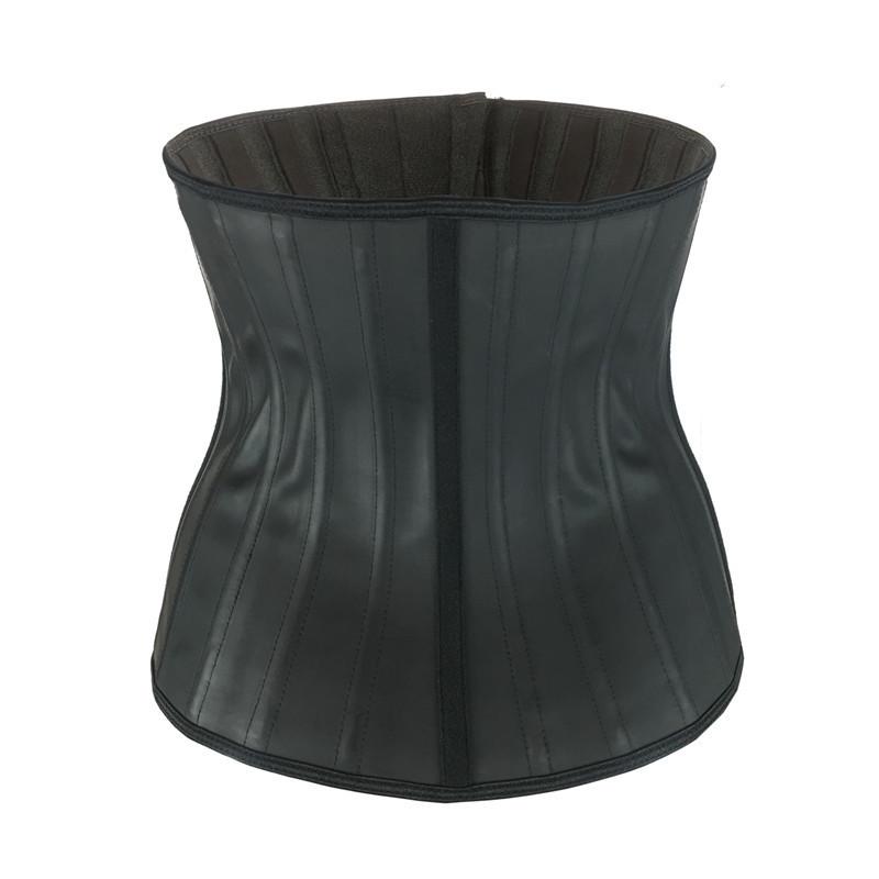 25 Steel Boned Latex Waist Cincher: Smooth Surface Postpartum Abdominal Binder & Body Shaper