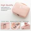 Household Culture Professional Nylon Travel Cosmetic Bag Makeup Pouch for Zippered Cosmetic Bag Vanity Bag with Adjustable Compartment Women, and G
