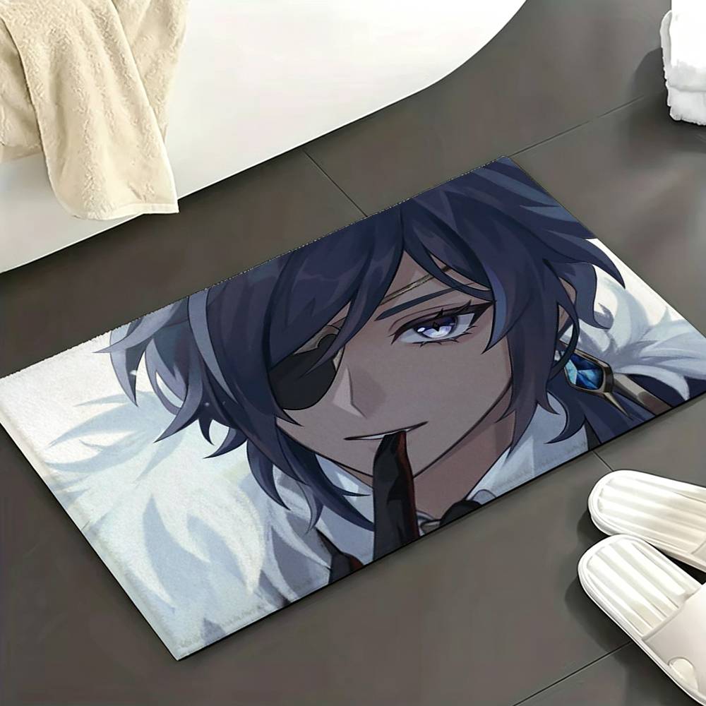 K-Kaeya Genshin Impact Floor Mat Soft Non Slip for Entry Door Bathroom Indoor Home Decorative Carpet