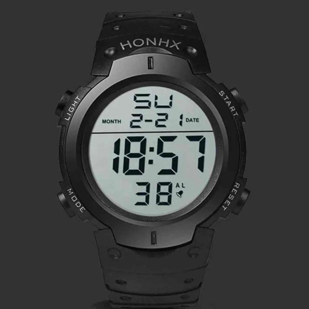 Wit Outdoor Wristwatch Digital Alarm Clock Outdoor Watch black