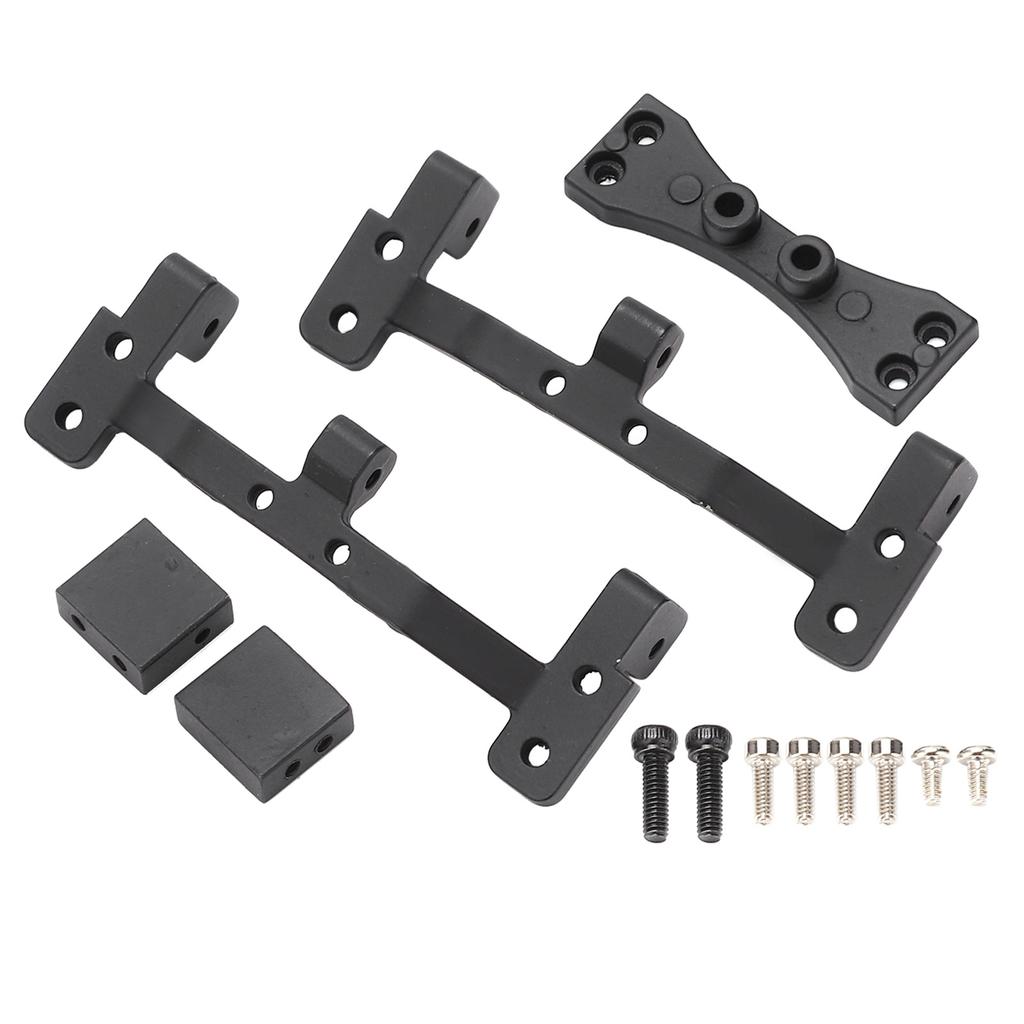 RC Car Modification Tie Rod Seat with Rear Axle Steering Gear Bracket for MN 112 99S D91 D90Silver