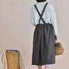 Cotton Waterproof Cotton-linen Artistic Apron Kitchen Vest Apron Skirt Work Uniforms for Coffee Shops and Milk Tea Shops