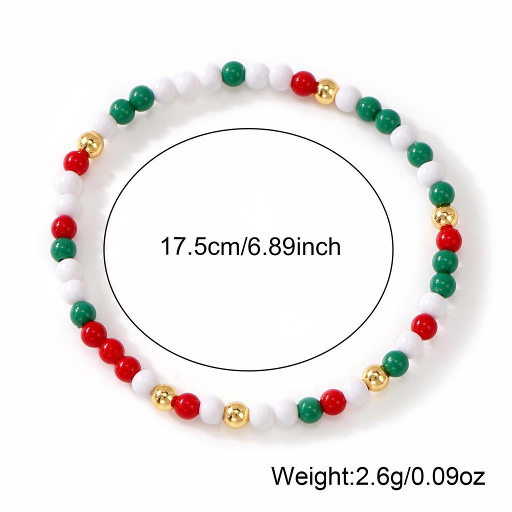 Bohemian 5-in-1 Layered Beaded Ethnic Christmas Bracelet