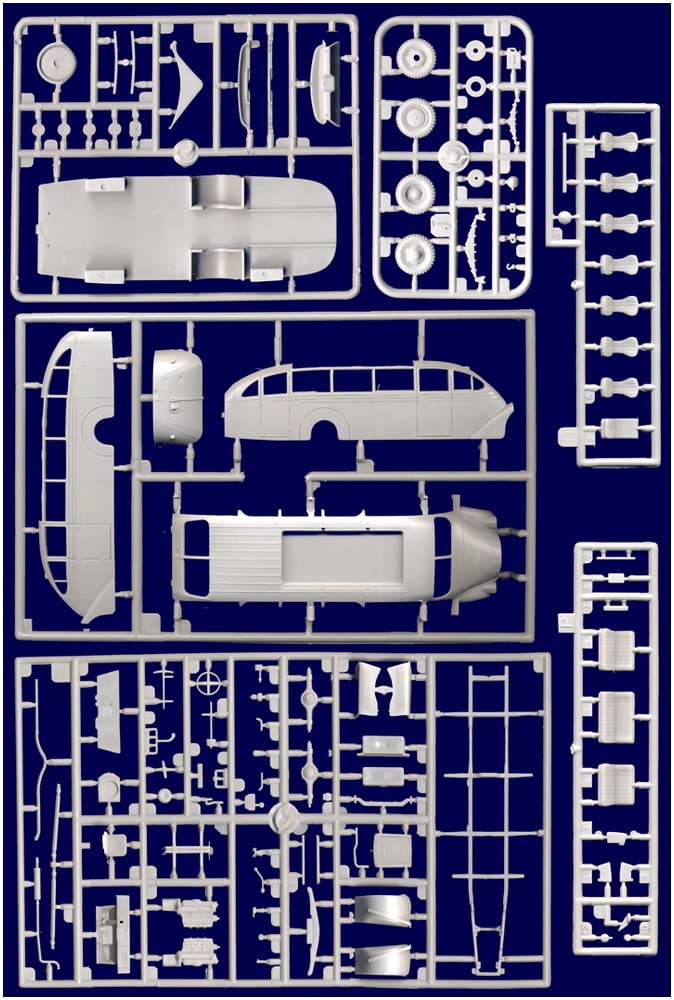 Roden 1/72 German Opel Propaganda Tourist Bus Road Zeppelin Essen 1930 Plastic Model Kit RE72725