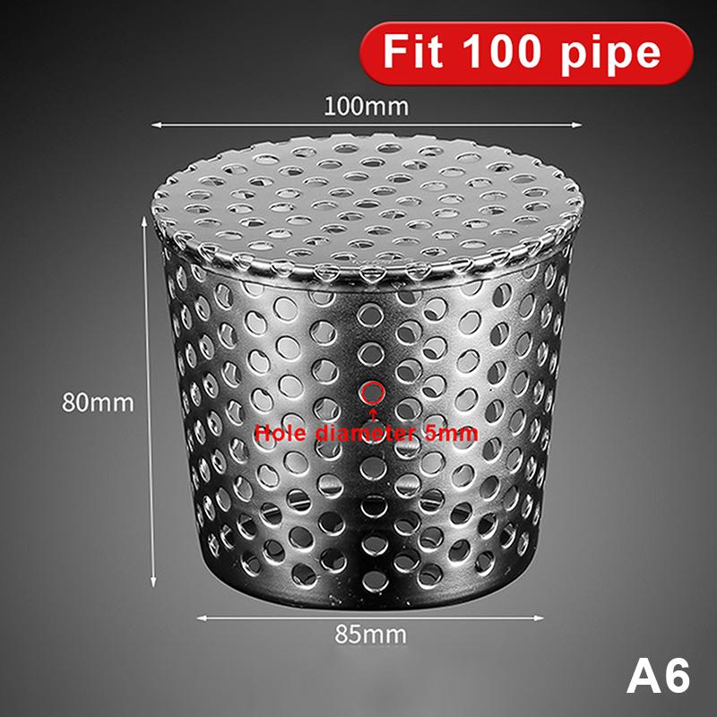 304 Stainless Steel Drain Cover Anti Clogging Hair Trap Removable Filter Screen for Bathroom Floor Universal Fit