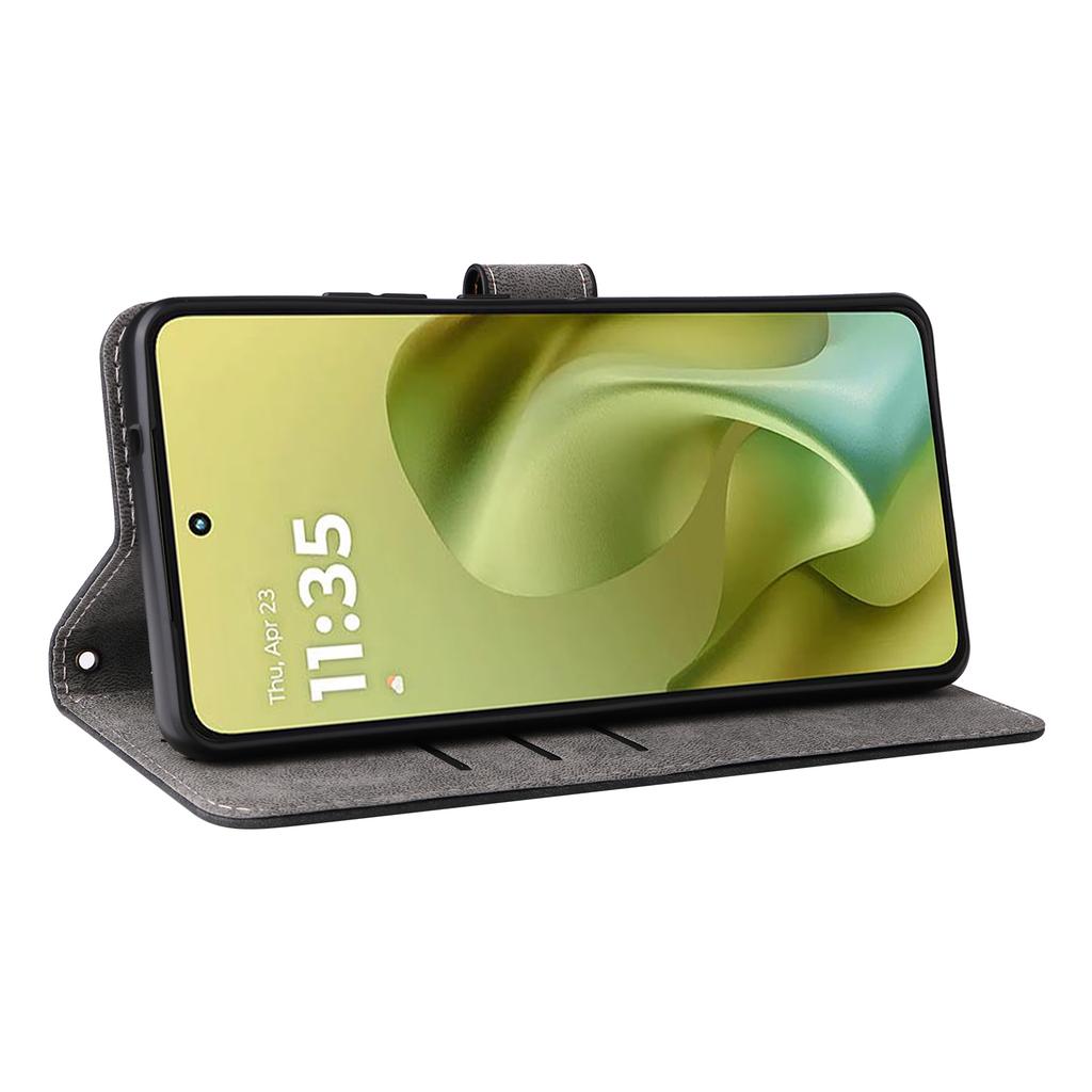 For Motorola Moto G86 Power 5G Case Wallet RFID Blocking PU Leather Phone Cover Stand with Strap