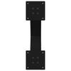 Vidaxl Dining Table Legs, 2 Pcs, Black, 60X(72-73) Cm, Steel