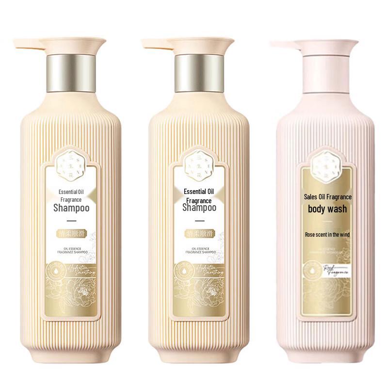 

Sansheng Flower Essential Oil Smooth Shampoo & Shower Gel Set