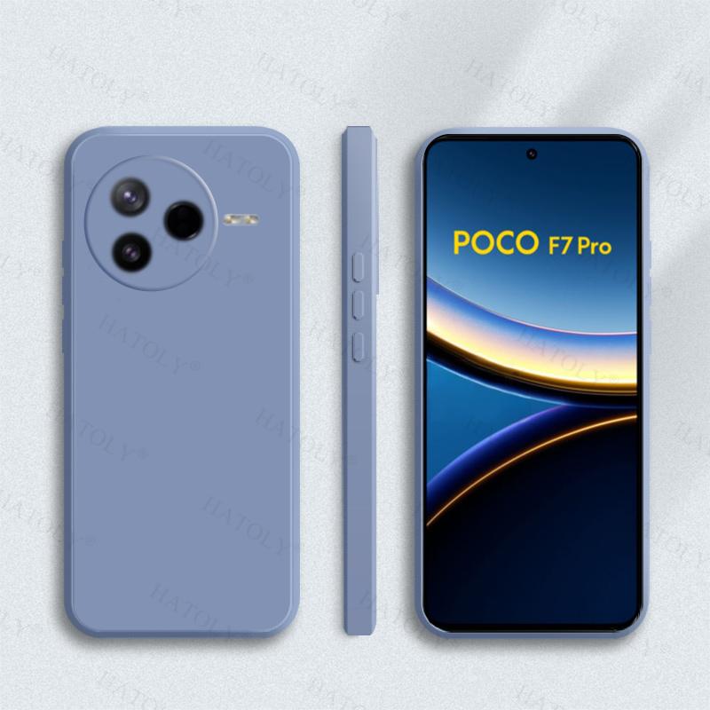 For Xiaomi Poco F7 Pro Case Cover For Poco F7 Pro Soft TPU Liquid Silicone Candy Color Back Case For Poco F7 Pro Case