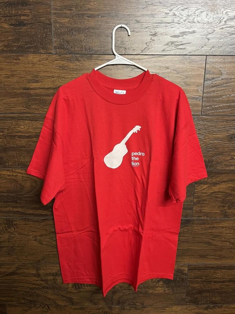 Винтажная футболка Pedro the Lion с гитарой - 2002 David Bazan Футболка XL Унисекс XXXL