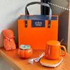 55° Constant Temperature Coffee Warmer - Year of the Horse Gift Set with Logo Towel