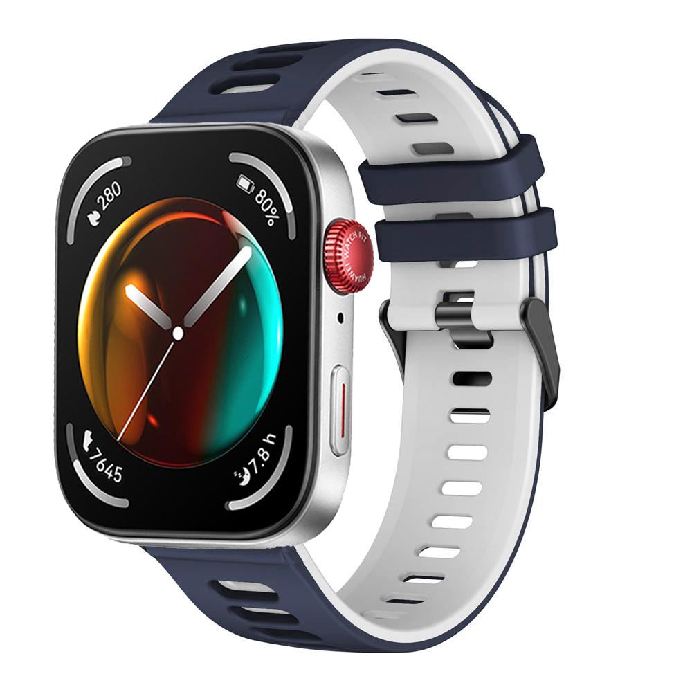 Two Color Silicone Strap For Huawei Watch Fit 4 3 Sport Watchband Breathable Wristband For Huawei Watch Fit 3/4/4 Pro Bracelet