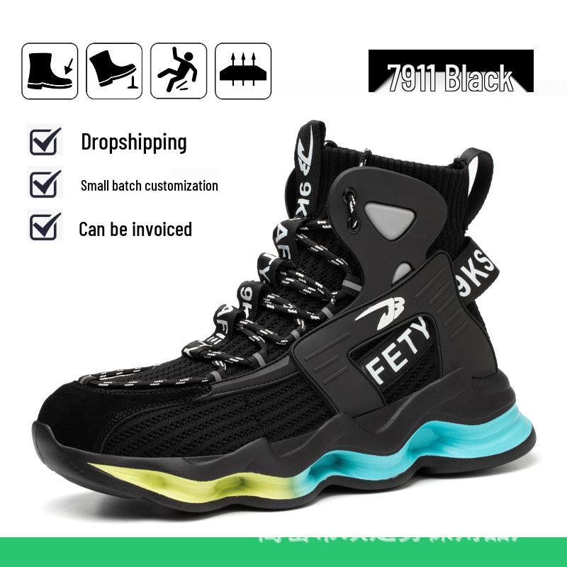 All-Season Steel Toe High-Top Safety Boots: Anti-Smash, Anti-Puncture, Comfort for Long Hours